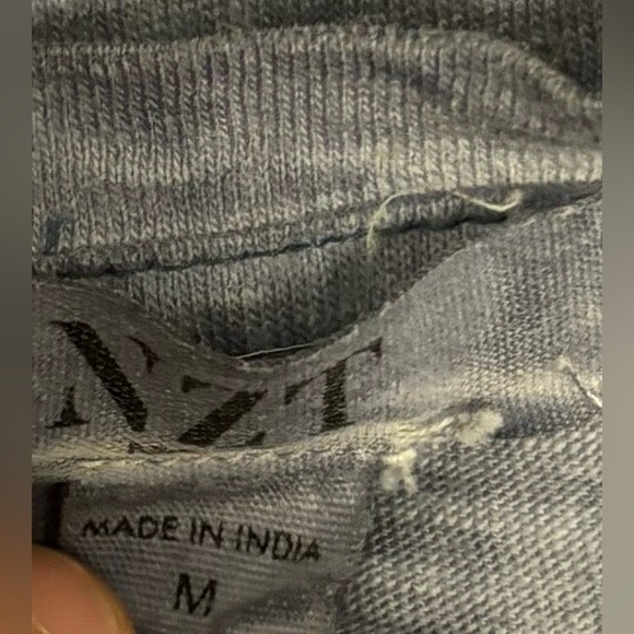 NZT Nic + Zoe Rutched Blue Tank Top M - Picture 5 of 6